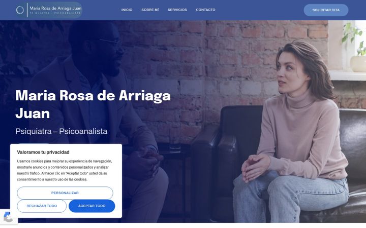 Screenshot of mariarosadearriagajuan.com