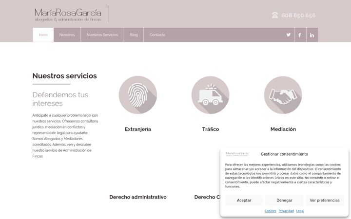 Screenshot of mariarosagarcia.es