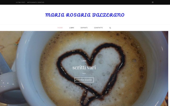 Screenshot of mariarosariabalzerano.it