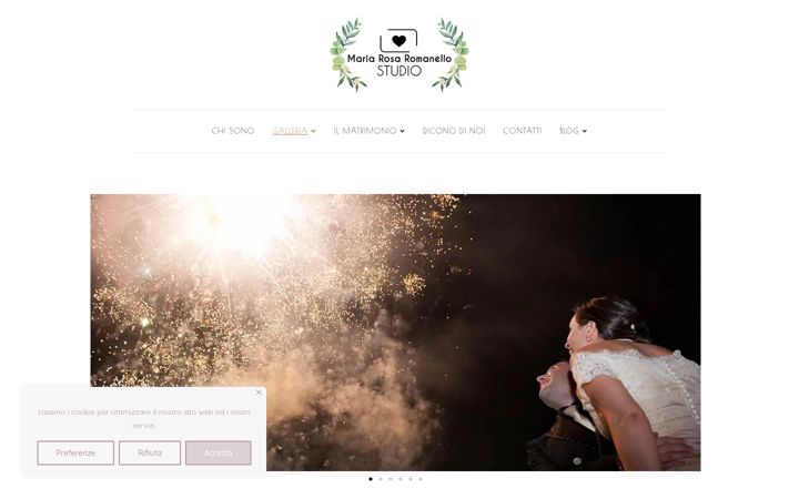 Screenshot of mariarosaromanello.com