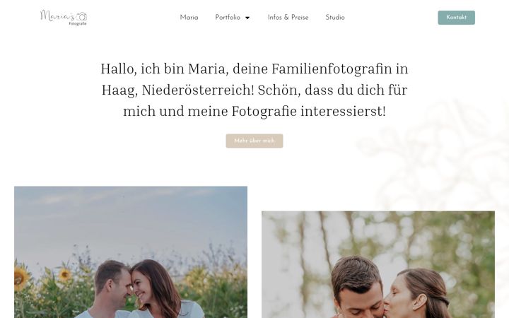Screenshot of marias-fotografie.at