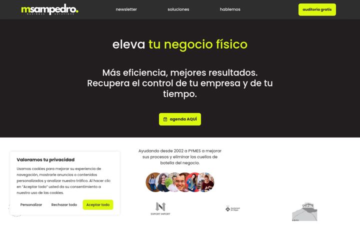 Screenshot of mariasampedro.com