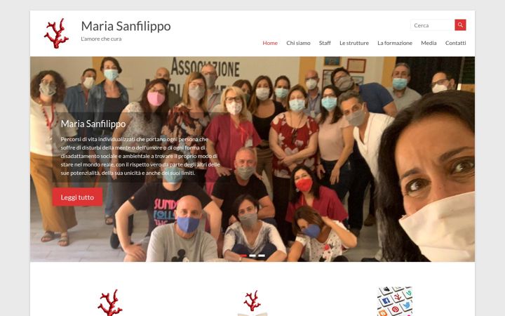 Screenshot of mariasanfilippo.it