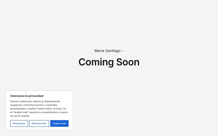 Screenshot of mariasantiago.es