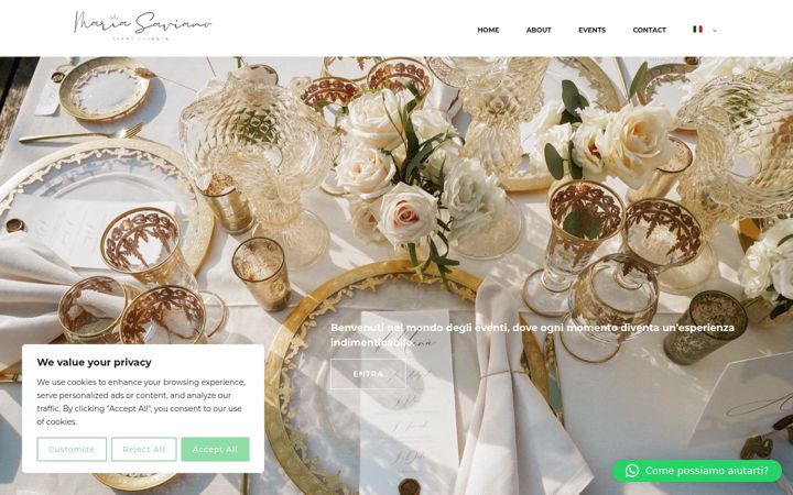 Screenshot of mariasaviano.it