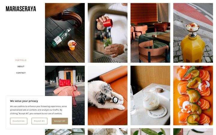 Screenshot of mariaseraya.com