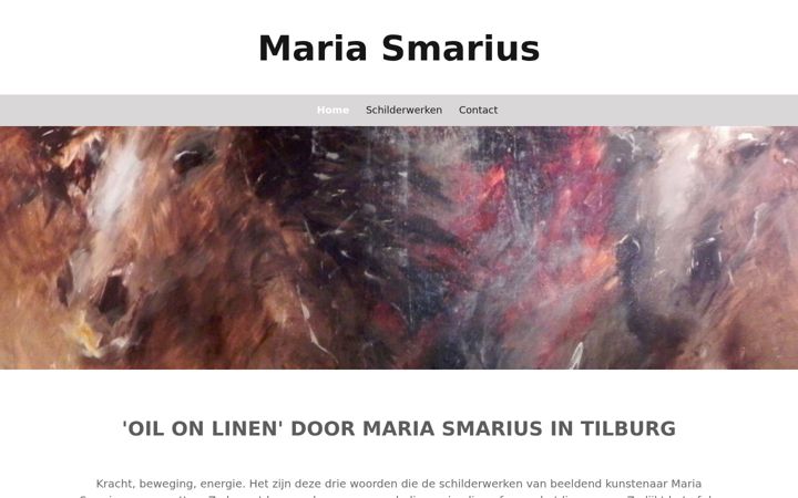 Screenshot of mariasmarius.nl