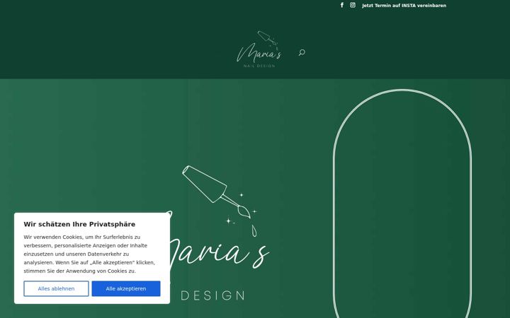 Screenshot of mariasnaildesign.de
