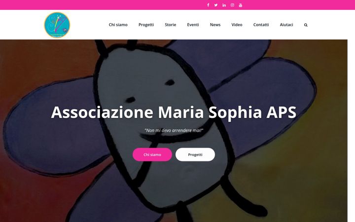 Screenshot of mariasophia.it