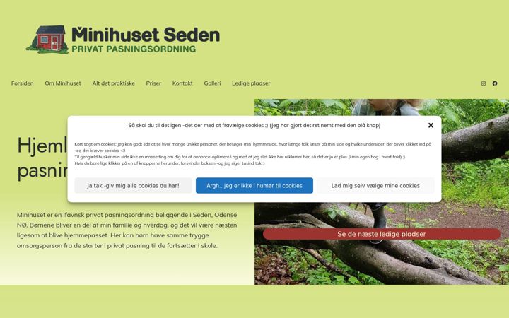 Screenshot of mariasprivatepasningsordning.dk