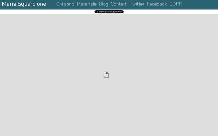 Screenshot of mariasquarcione.it
