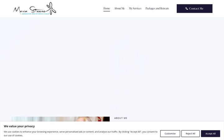 Screenshot of mariasteene.com