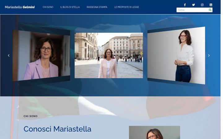 Screenshot of mariastellagelmini.it
