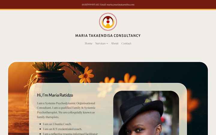 Screenshot of mariatakaendisa.com