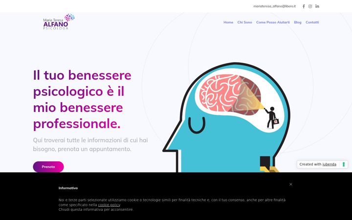 Screenshot of mariateresaalfano.it