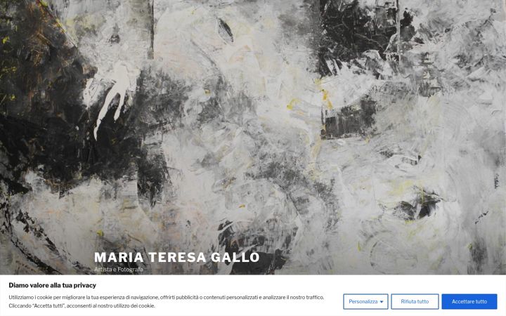 Screenshot of mariateresagallo.com