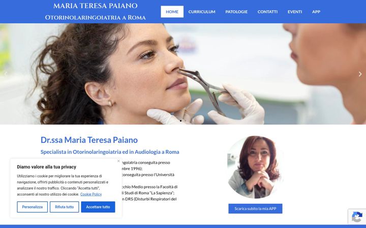 Screenshot of mariateresapaiano.it