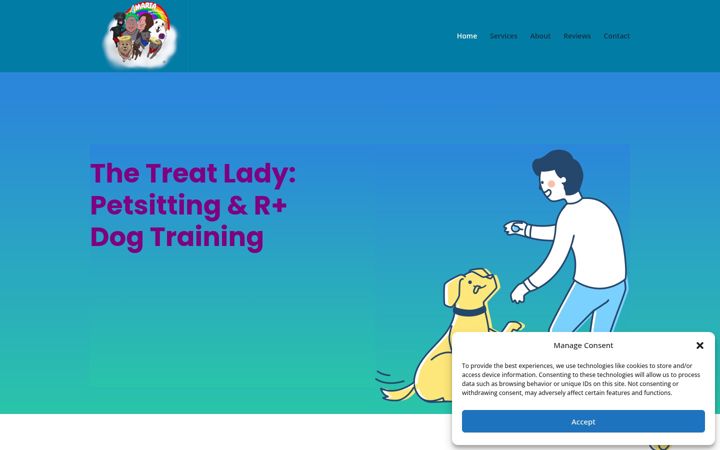 Screenshot of mariathetreatlady.com