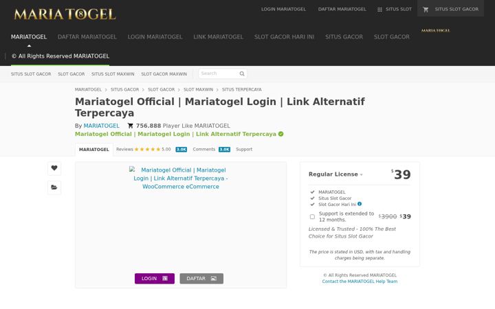 Screenshot of mariatogel007.it.com
