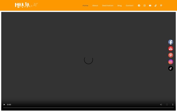 Screenshot of mariatraveldairy.com