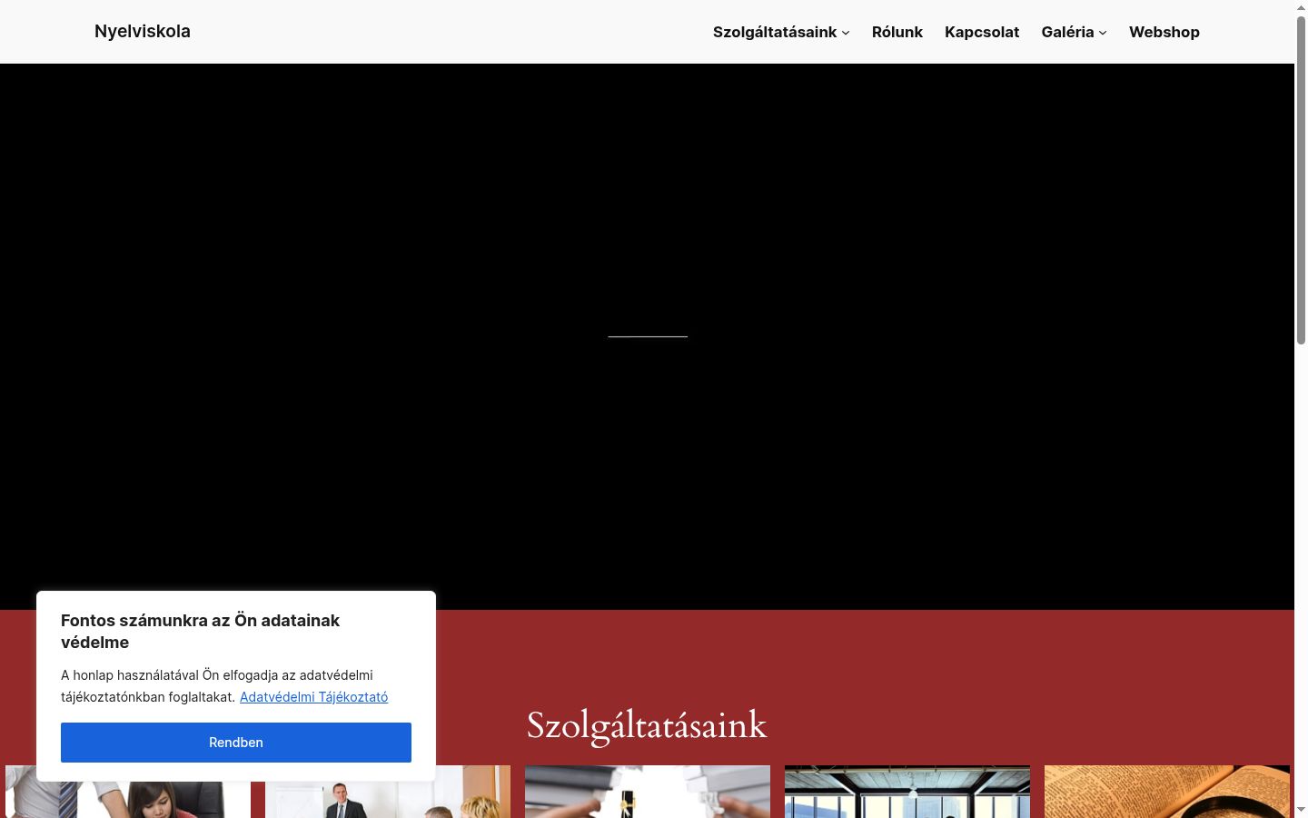 Screenshot tal-banner tal-kunsens muri qabel kwalunkwe interazzjoni