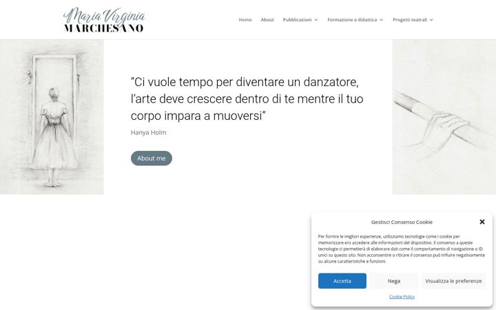 Screenshot of mariavirginiamarchesano.it