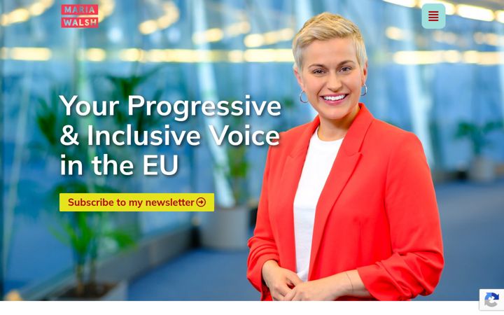 Screenshot of mariawalsh.eu