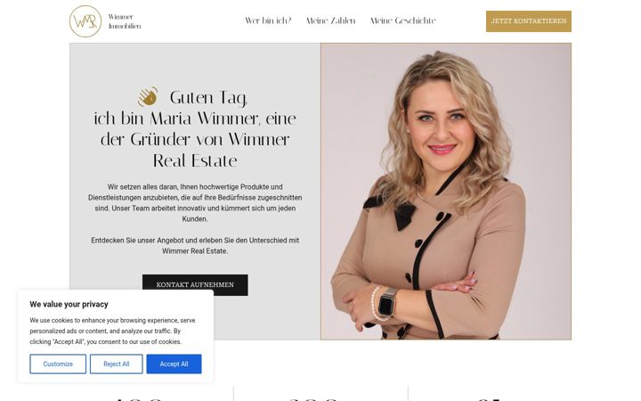 Screenshot of mariawimmer.com