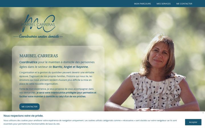 Screenshot of maribelcarreras.com