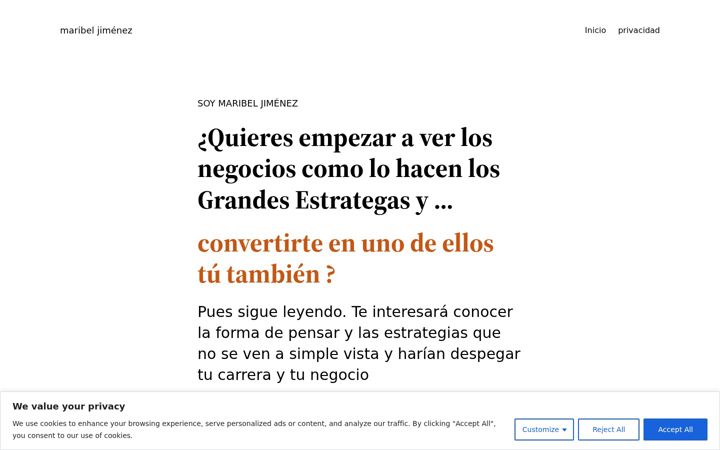 Screenshot of maribeljimenez.es
