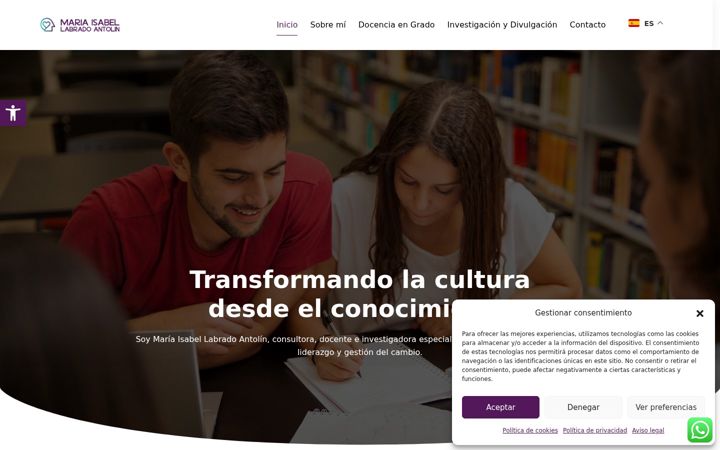 Screenshot of maribellabradoantolin.com