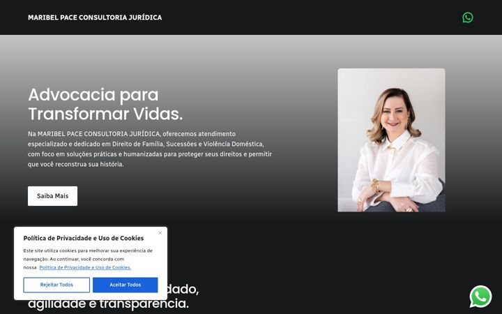 Screenshot of maribelpace.com.br
