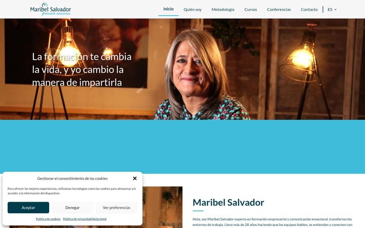 Screenshot of maribelsalvador.com