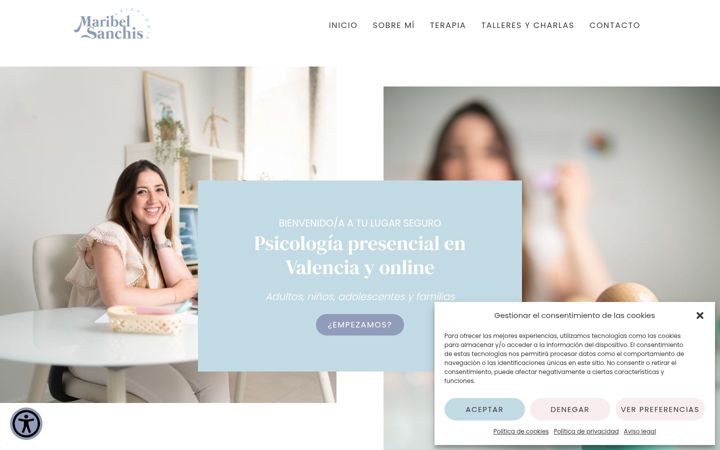 Screenshot of maribelsanchis.com