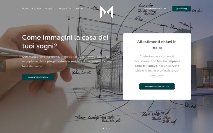 Screenshot of maribosrl.com