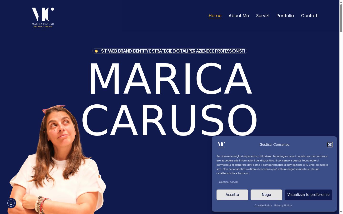 Captura de ecrã do banner de consentimento apresentado antes de qualquer interação