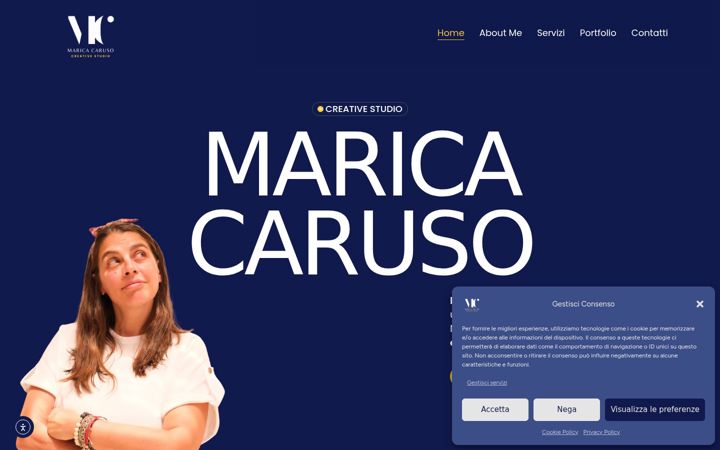 Screenshot of maricacaruso.it