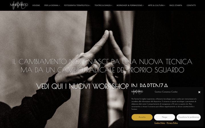 Screenshot of maricapreto.com