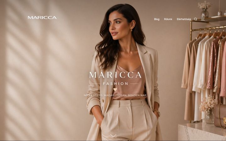Screenshot of mariccafashion.hu