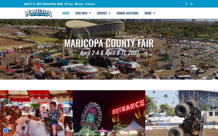 Screenshot of maricopacountyfair.org