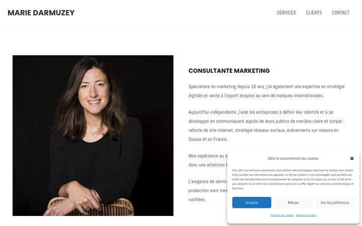 Screenshot of marie-darmuzey.ch