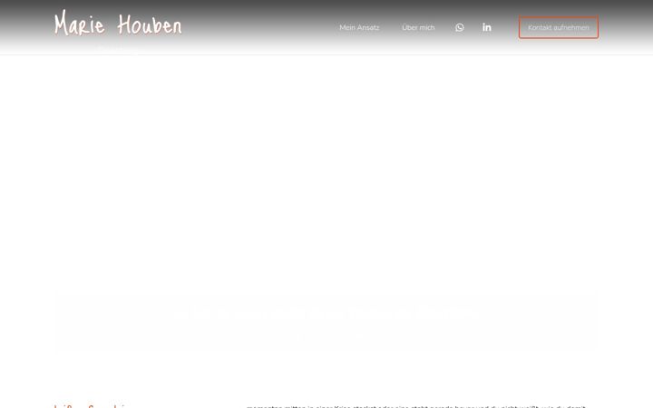 Screenshot of marie-houben-coaching.de