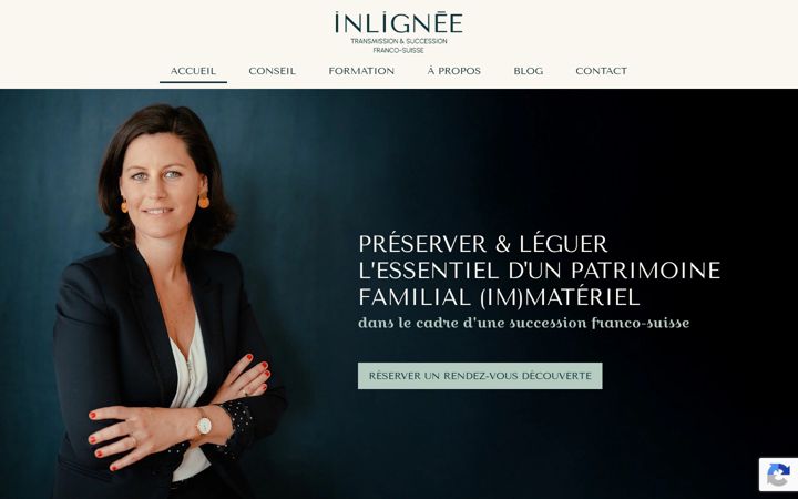 Screenshot of marie-lambert.ch