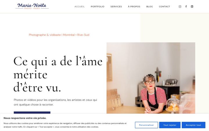 Screenshot of marie-noele.com