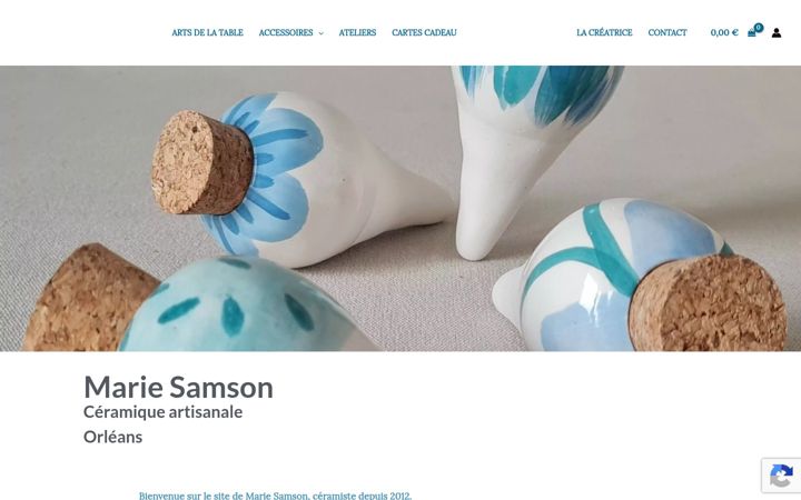 Screenshot of marie-samson.com