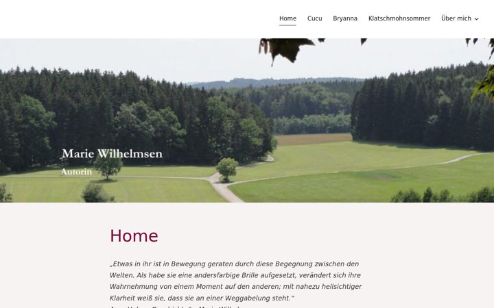 Screenshot of marie-wilhelmsen.de