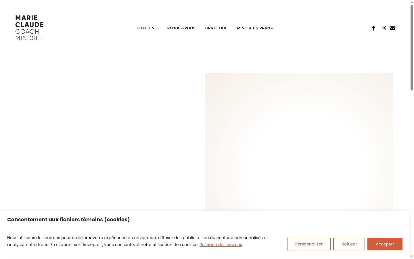 Screenshot tal-banner tal-kunsens muri qabel kwalunkwe interazzjoni