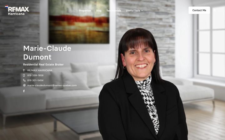 Screenshot of marieclaudedumont.com