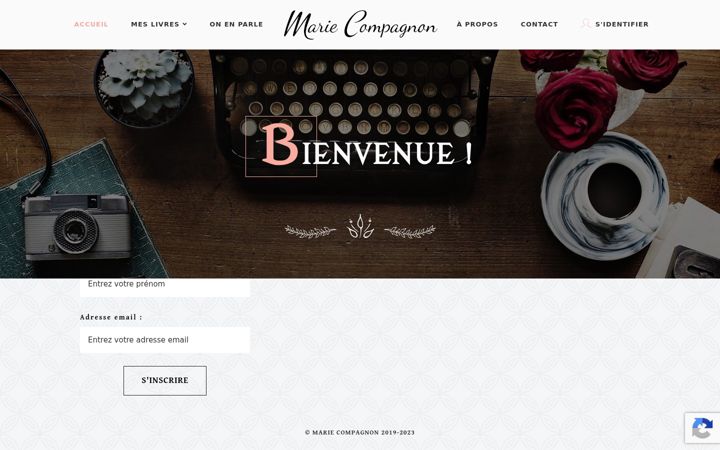 Screenshot of mariecompagnon.com