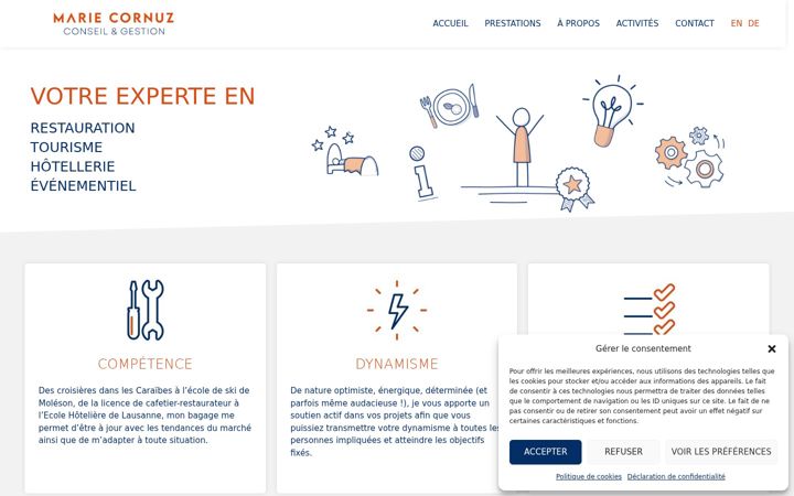 Screenshot of mariecornuz.ch